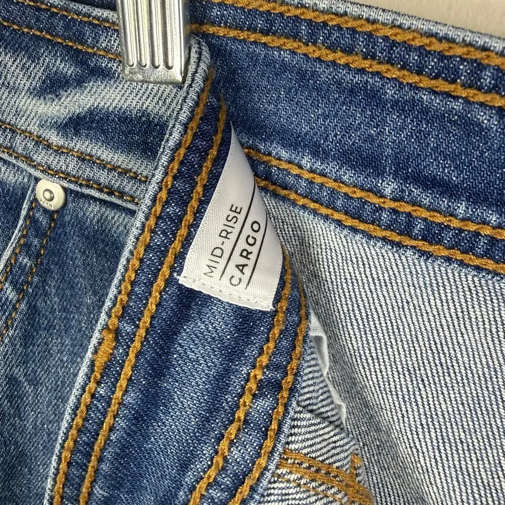 Lane Bryant Women’s Jeans Mid-Rise Cargo Size 18